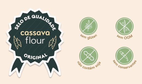 farinha de mandioca selo de qualidade
