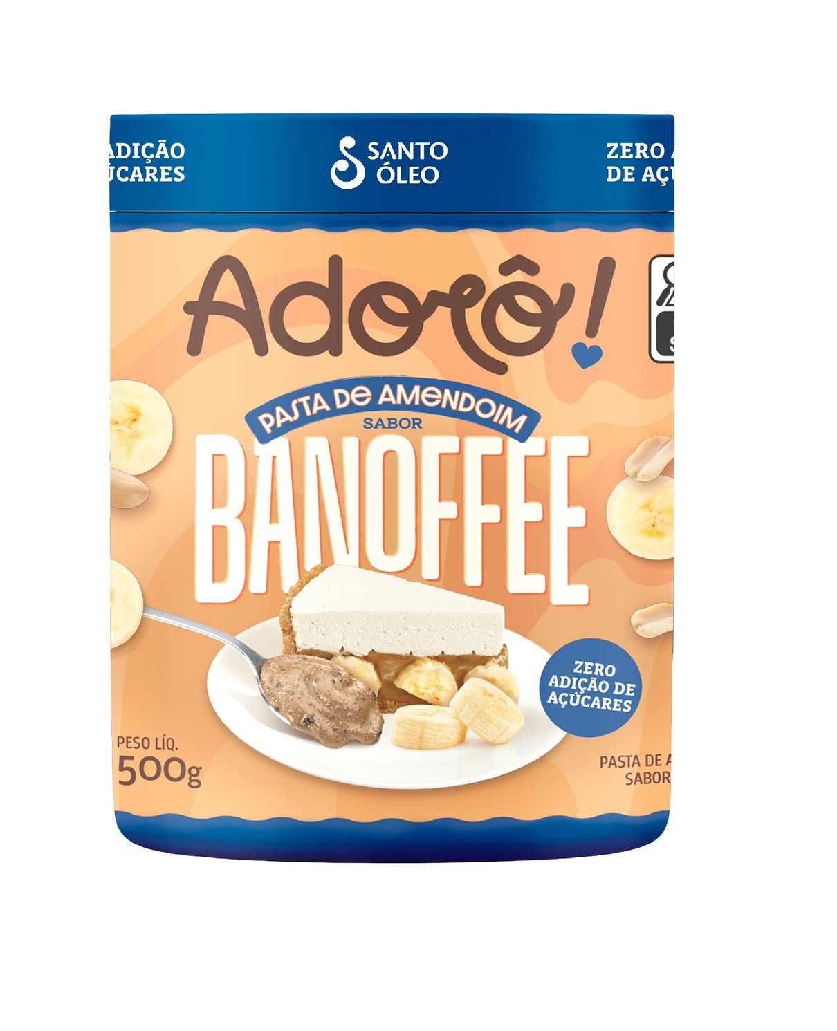 pasta de amendoim banoffee